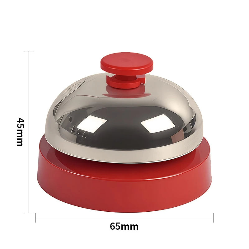 Table Order Bell Multi Color Handbell for Restaurant Kitchen Bar Waitstaff Call Pet Training Classroom School Party Games