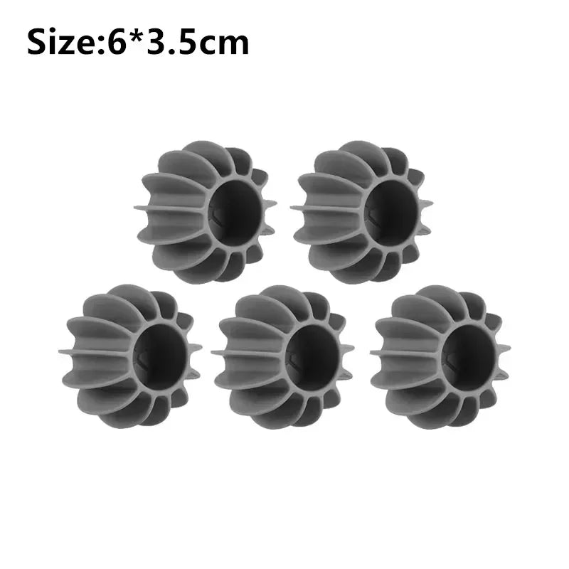 5/10pcsLaundry Ball Reusable Silicone Clothes Hair Cleaning Tools Pet Hair Remover Washing Machine Cat Hair Catcher Laundry Ball