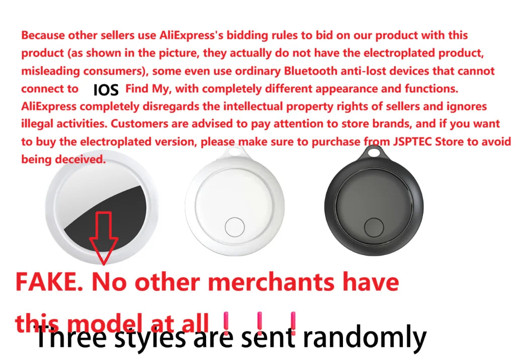 JSPTEC Air tag Bluetooth GPS Trackers IPX 5 Waterproof Sport Tracking Find My Elderly Kids Pets Available Mini Finders For IOS