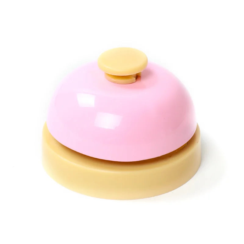 Table Order Bell Multi Color Handbell for Restaurant Kitchen Bar Waitstaff Call Pet Training Classroom School Party Games