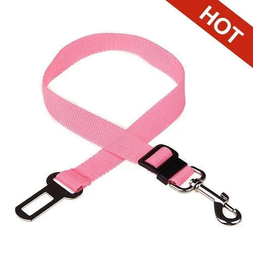 New Dog Car Seat Belt Safety Protector Travel Pets Accessories Dog Leash Collar Breakaway Solid Car Harness Pet Car Seat Belts