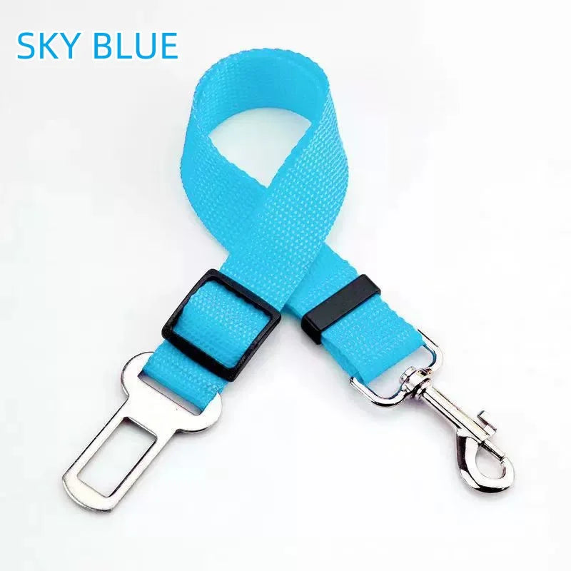 New Dog Car Seat Belt Safety Protector Travel Pets Accessories Dog Leash Collar Breakaway Solid Car Harness Pet Car Seat Belts