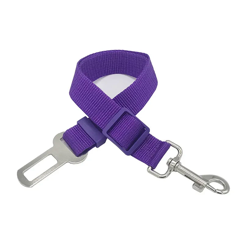 New Dog Car Seat Belt Safety Protector Travel Pets Accessories Dog Leash Collar Breakaway Solid Car Harness Pet Car Seat Belts