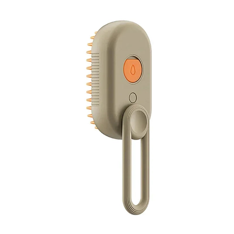 Steamy Dog Brush Electric Spray Cat Hair Brush 3 in1 Dog Steamer Brush for Massage Pet Grooming Removing Tangled and Loose Hair