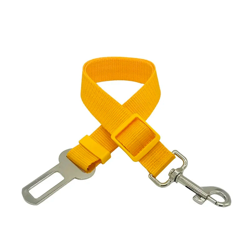 New Dog Car Seat Belt Safety Protector Travel Pets Accessories Dog Leash Collar Breakaway Solid Car Harness Pet Car Seat Belts