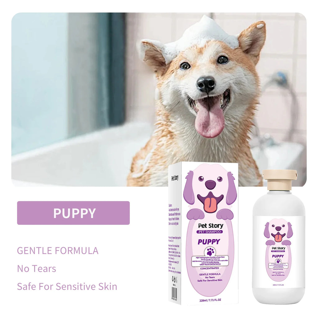 Dog Bathing Brush Pet Massage Brush Shampoo Dispenser Soft Silicone Brush Rubber Bristle for Dogs and Cats Shower Grooming Tool