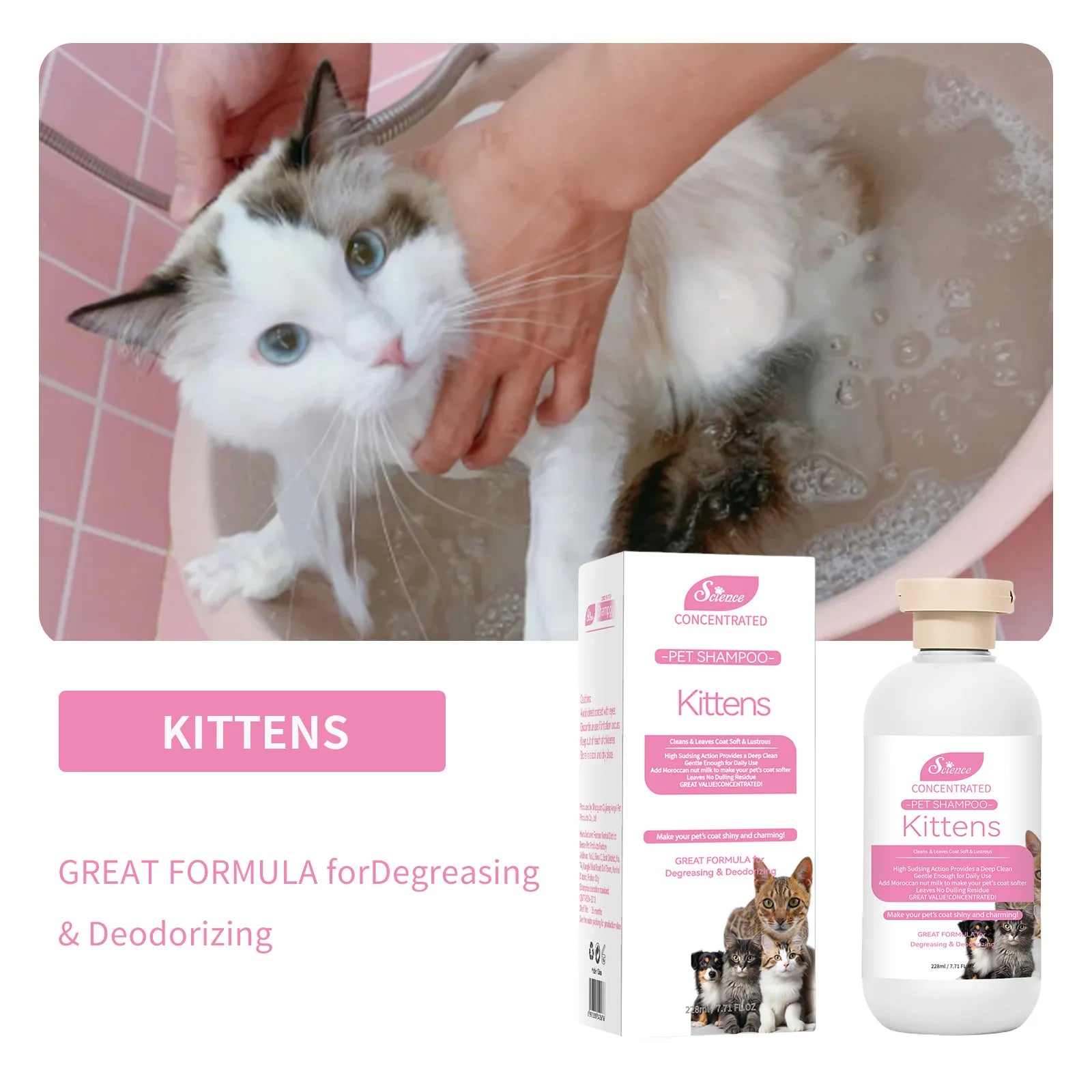 Dog Bathing Brush Pet Massage Brush Shampoo Dispenser Soft Silicone Brush Rubber Bristle for Dogs and Cats Shower Grooming Tool