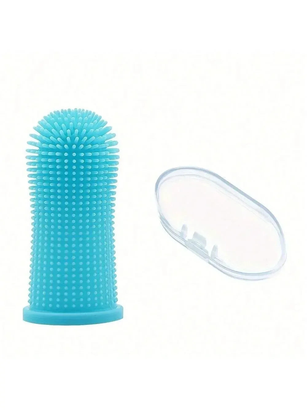Dog Super Soft  pet Finger Toothbrush Teeth Cleaning Breath Care Nontoxic Silicone Tooth Brush Cat dog toothbrush pet products